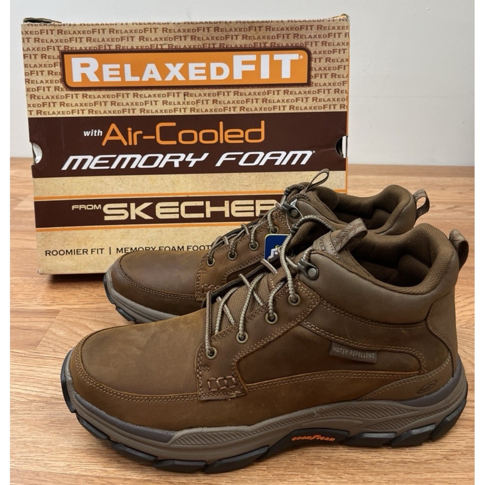 Skechers Relaxed Fit Respected Boswell Men's Boots Size 11 Dark Brown NEW